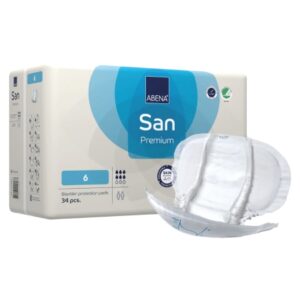 Incontinence Liner Abena San Premium 11.8 X 24.8 Inch Moderate Absorbency Fluff / Polymer Core Size 6
