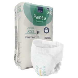 Unisex Youth Absorbent Underwear Abena Premium Pants Junior XS2 Pull On with Tear Away Seams X-Small Disposable Moderate Absorbency