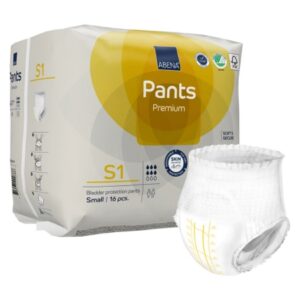 Unisex Adult Absorbent Underwear Abena Premium Pants S2 Pull On with Tear Away Seams Small Disposable Heavy Absorbency