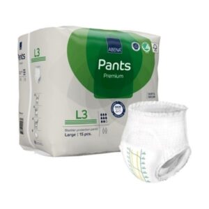 Unisex Adult Absorbent Underwear Abena Premium Pants L3 Pull On with Tear Away Seams Large Disposable Heavy Absorbency