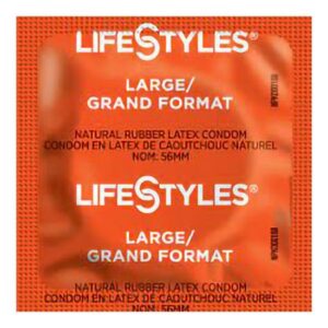 Condom Lifestyles Lubricated Large 1,008 per Case