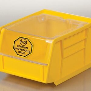 Pre-Printed Label HCL Caution Label White HD Caution: Hazardous Drug Black Biohazard 1-2/3 Inch