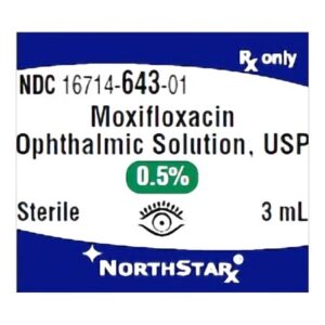 Moxifloxacin HCl 0.5% Solution 3 mL