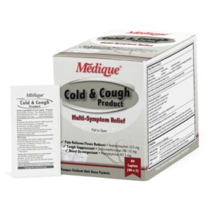 Cold and Cough Relief 325 mg – 10 mg – 5 mg Strength Caplet 80 per Box