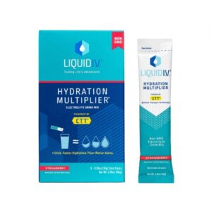 Oral Electrolyte Solution Liquid I.V. Hydration Multiplier Strawberry Flavor 0.56 oz. Electrolyte