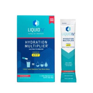 Oral Electrolyte Solution Liquid I.V. Hydration Multiplier Strawberry Flavor 0.56 oz. Electrolyte