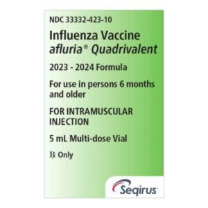 Afluria Quadrivalent 2023 – 2024 Influenza Virus Vaccine, Quadrivalent Inactivated 60 mcg / 0.5 mL Injection 5 mL