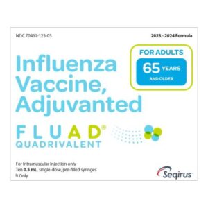 FLUAD? 2023 – 2024 Influenza Virus Vaccine, Trivalent Inactivated, MF59C.1 Adjuvant, Preservative Free 45 mcg / 0.5 mL Injection 0.5 mL