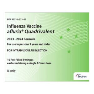 Afluria Quadrivalent 2023 – 2024 Influenza Virus Vaccine, Quadrivalent Inactivated, Preservative Free 60 mcg / 0.5 mL Injection 0.5 mL