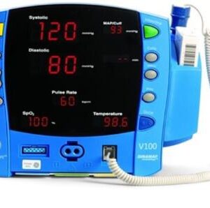 Vital Signs Monitor Carescape V100 Spot Check NIBP, SpO2, Termparal Scanner Battery Operated
