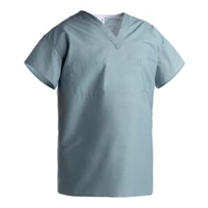 Scrub Shirt Standard Classic 5X-Large Ceil Blue Set-In Sleeve Unisex