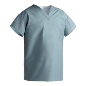 Scrub Shirt Standard Classic Large Misty Set-In Sleeve Unisex
