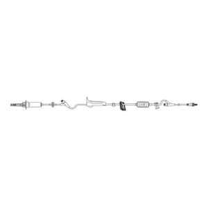 IV Pump Set Sure-Lok Pump 2 Ports 10 Drops / mL Drip Rate 0.22 Micron Filter 106 Inch Length Solution