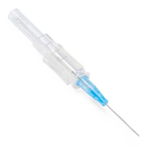 Peripheral IV Catheter Suresite Slide 22 Gauge 1 Inch Polyurethane Straight Hub Non Blood Control Sliding Safety
