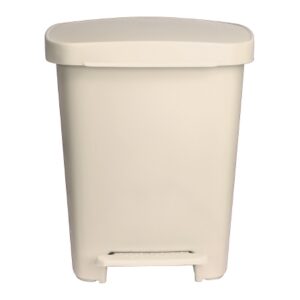 Trash Can McKesson 32 Quart / 8 gal. Beige Plastic Rectangular