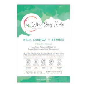 Oral Supplement Whole Story Meals Kale Quinoa Berry Flavor 16 oz. Pouch Powder