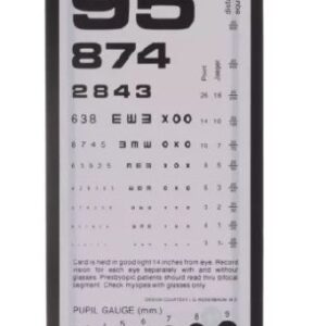 Eye Chart Rosenbaum  14 Inch Acuity Test