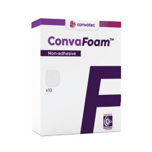 Foam Dressing ConvaFoam Non-Adhesive 4 X 4 Inch Without Border Film Backing Nonadhesive Square Sterile