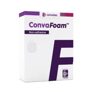 Foam Dressing ConvaFoam Non-Adhesive 6 X 6 Inch Without Border Film Backing Nonadhesive Square Sterile