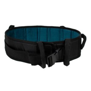 Gait Belt with Handles SafetySure 32 to 48 Inch Length Black Cotton