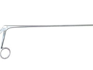 Foreign Body / IUD Removal Forceps MedGyn 8 Inch Length Metal Sterile NonLocking Finger Ring Handle Hinged Serrated Alligator Jaws