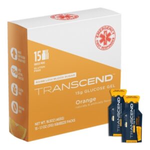 Glucose Supplement Transcend Gel Orange Flavor