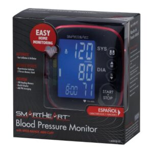 Home Automatic Digital Blood Pressure Monitor Smartheart Adult Cuff Nylon Cuff 22 to 42 cm Desk Model