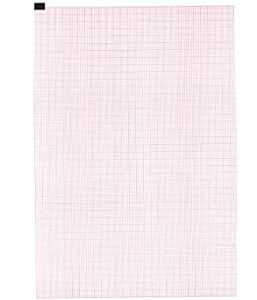 Recording Chart Paper Nihon Kohden Z-Fold Red Grid
