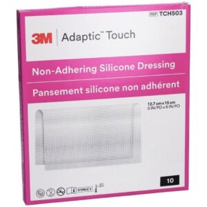Wound Contact Layer Dressing 3M Adaptic Touch 5 X 6 Inch Sterile