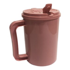 Insulated Drinking Mug 22 oz. Mauve Plastic Reusable
