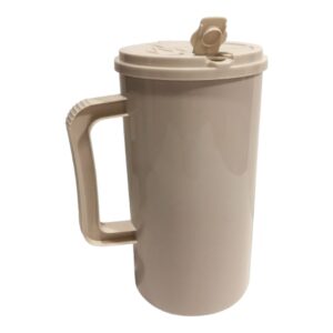 Insulated Drinking Mug 32 oz. Gray Plastic Reusable