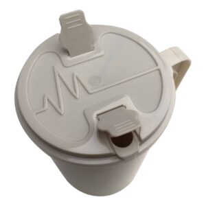 Drinking Mug Lid Gray Reusable