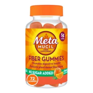 Fiber Supplement Metamucil Gummies 72 Gummies Psyllium Husk