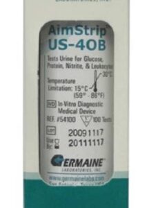 Urinalysis Reagent AimStrip US-40B Glucose, Protein, Nitrite, Leukocytes CLIA Waived For Aimstrip Urine Analyzer 2 / Aimstrip Auto Analyzer 100 Tests