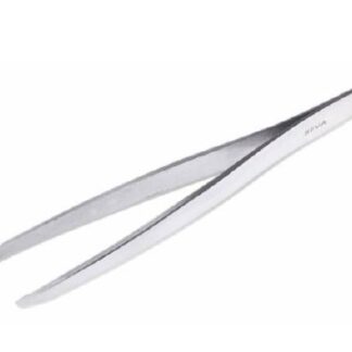 Tweezers 4 Inch Length Floor / Office Grade Stainless Steel NonSterile NonLocking Thumb Handle Straight Blunt Tips