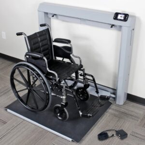 Wheelchair Scale Detecto TFT Display 1000 lbs. / 454 kg Capacity AC Adapter / Battery Operated