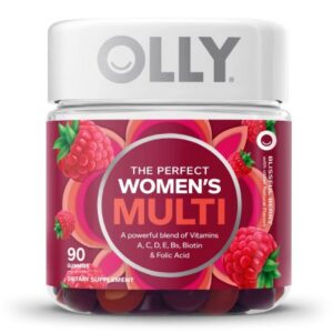 Multivitamin Supplement OLLY Women’s Multi MultiVitamins With Folic Acid Assorted Strengths – 240 mcg Gummy 90 per Bottle Blissful Berry Flavor