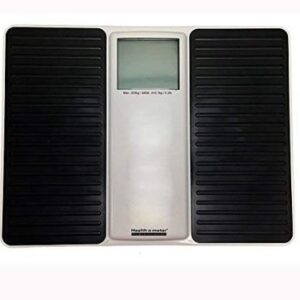 Floor Scale Health O Meter Digital Display 220 kg Capacity Black Battery Operated