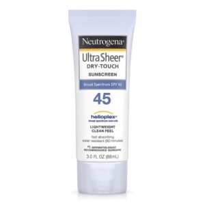 Sunscreen NeutrogenaUltra Sheer Dry Touch SPF 45 Lotion 3 oz. Tube