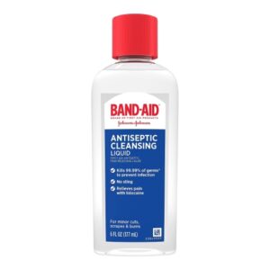Pain Relieving Antiseptic BZK (Benzalkonium Chloride) / Lidocaine HCl Band-Aid Liquid 6 oz. Bottle