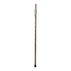 Walking Stick Brazos Twisted Backpacker Wood 58 Inch Height Red Oak