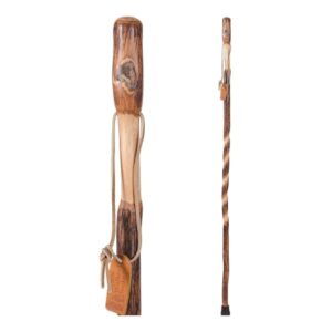 Walking Stick Brazos Free Form Wood 48 Inch Height Red Bamboo