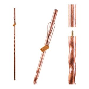 Walking Stick Brazos Twisted Traveler’s Stick Wood 55 Inch Height Brown Oak