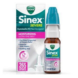 Nasal Decongestant Vicks Sinex Severe Ultra Fine 0.05% Nasal Spray 0.5 oz.