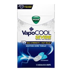 Sore Throat Relief Vicks Drop 18 per Bag