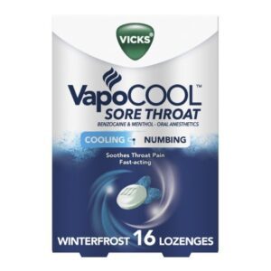 Sore Throat Relief Vicks VapoCOOL Lozenge