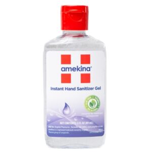 Hand Sanitizer Amekina 3 oz. Ethyl Alcohol Gel Bottle