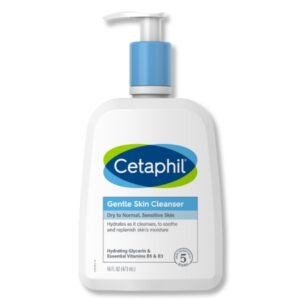 Facial Cleanser Cetaphil Gentle Skin Cleanser Lotion 16 oz. Pump Bottle Unscented