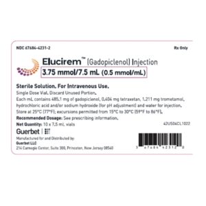 Elucirem Gadopiclenol 0.5 mmol / mL Injection 7.5 mL