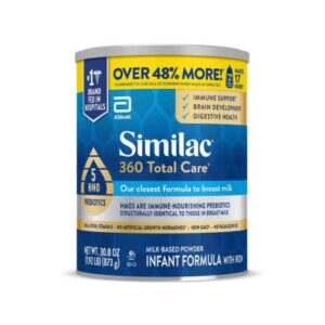 Infant Formula Similac 360 Total Care Unflavored 30.8 oz. Can Powder Iron